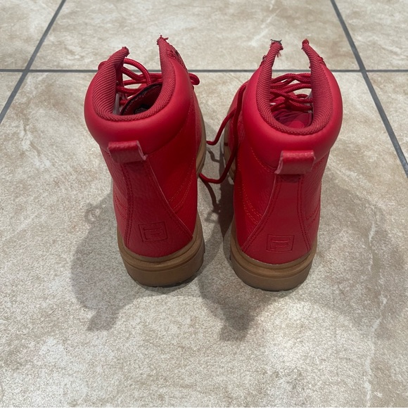 Fila Kids Red Boots - Size 2.5 (Boys) - Picture 3 of 5